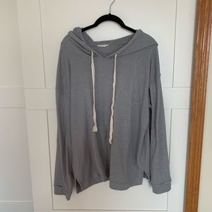 Caslon Gray Hoodie Sweatshirt | size xl